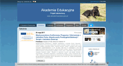 Desktop Screenshot of akademiaedukacyjna.pl